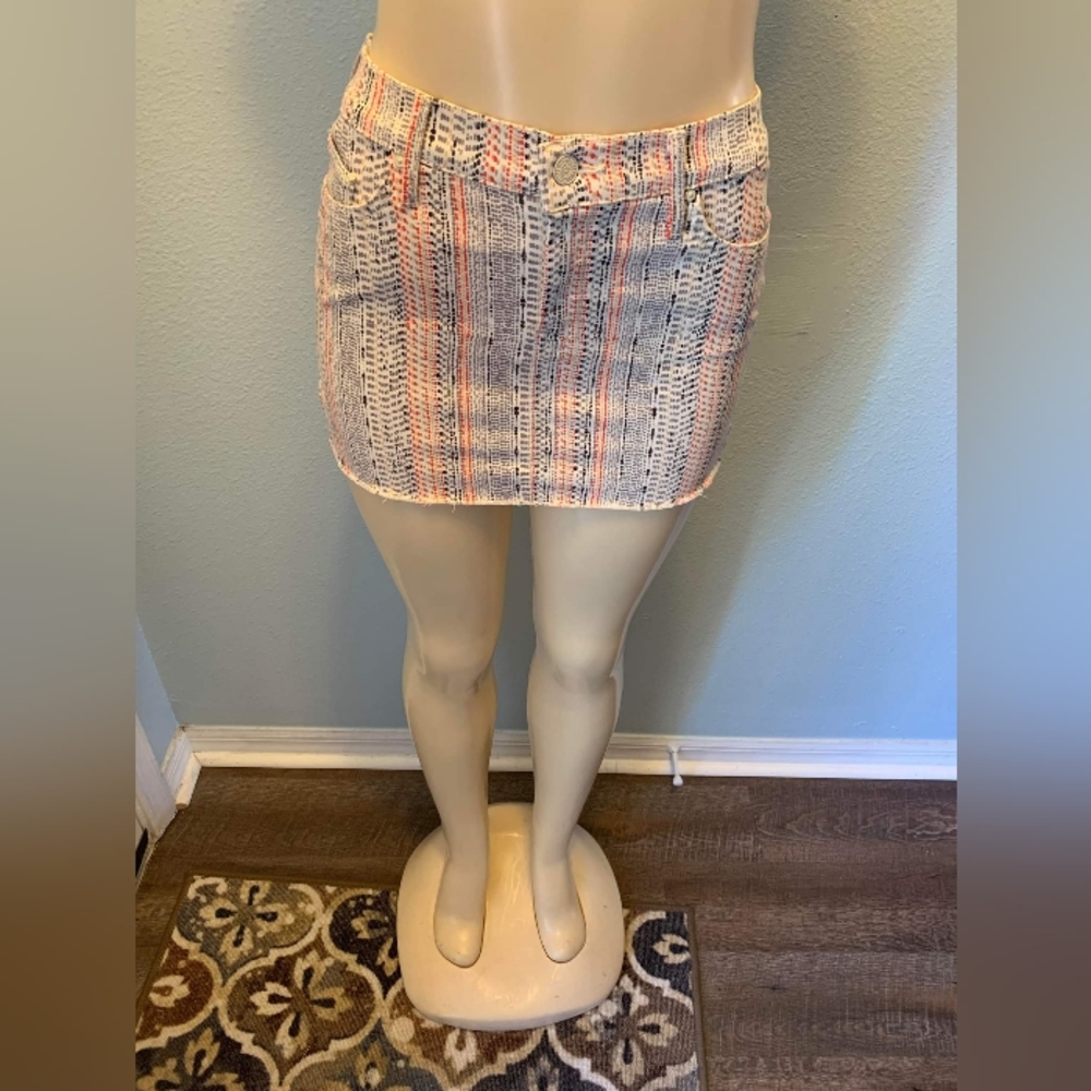 Veterans special: MOTHER Straight Mini Fray skirt